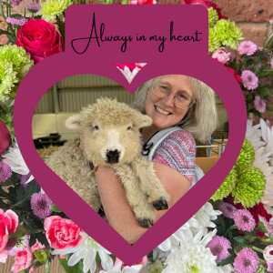 Example use of Always in my heart Frame: Aunty Libby & pet sheep