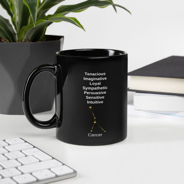 Cancer Black Glossy Mug
