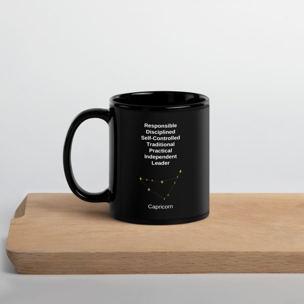 Capricorn Black Glossy Mug