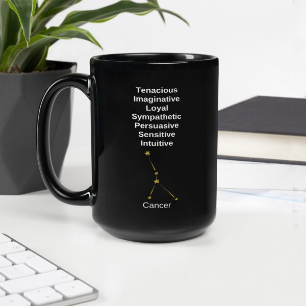 Cancer Black Glossy Mug