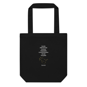 Gemini cotton tote bag