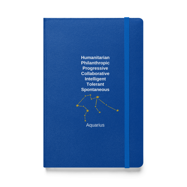 Aquarius Hardcover bound notebook