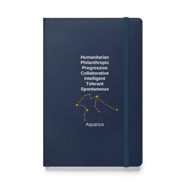 Aquarius Hardcover bound notebook