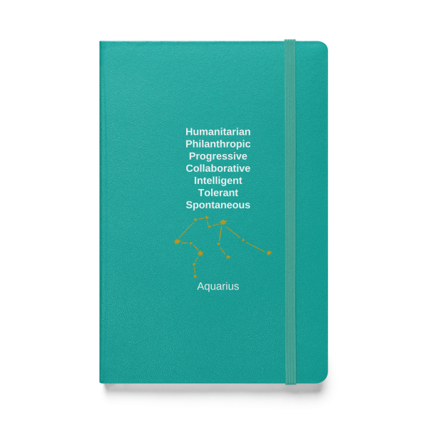 Aquarius Hardcover bound notebook