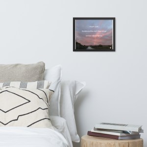 Framed photo paper poster