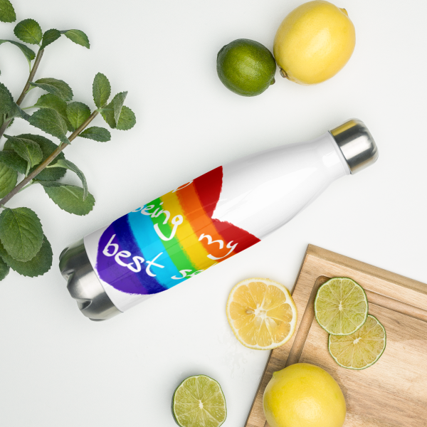 Being My Best Self stainless steel water bottle
