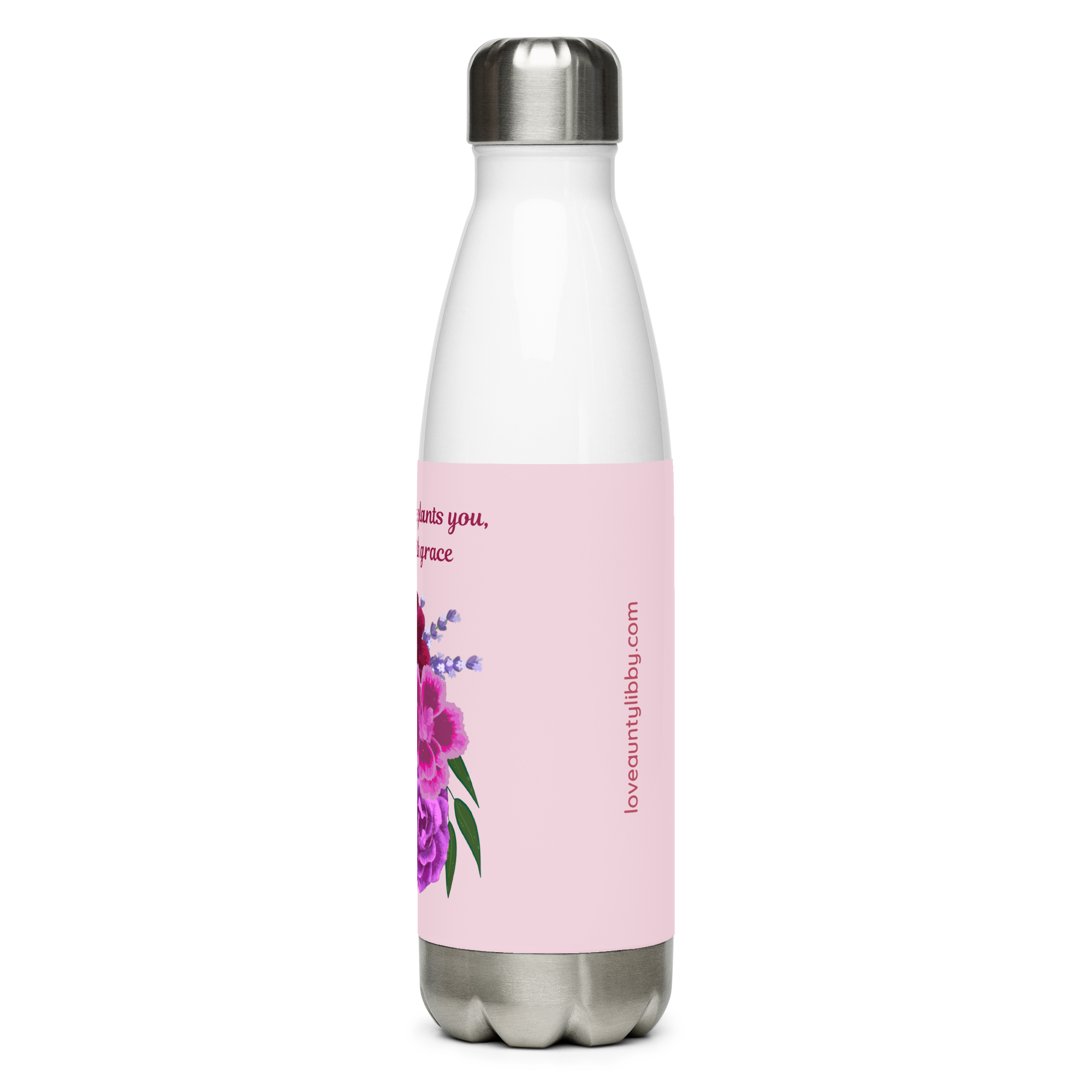 Bloom With Grace Stainless steel water bottle - Image 3