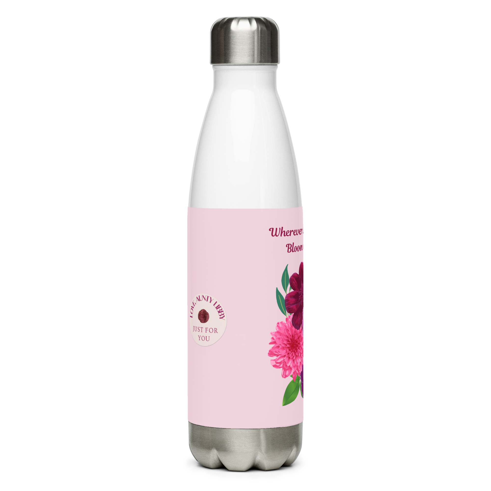 Bloom With Grace Stainless steel water bottle - Image 2